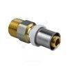 Муфта МП латунь никель пресс Дн 20х1/2" НР ГОСТ 32415-2013 8001 Aquasfera 8001-03