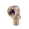 Угольник для PE-X труб аксиальный бронза Дн 20х3/4" ВР RAUTITAN RX+ Rehau 14563561001 (13660971001) — 2
