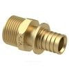 Муфта для PE-X/PE-RT труб аксиальная латунь Дн 40х1 1/4" НР RTP (РосТурПласт) 29298