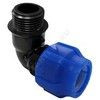 Отвод компрессионная ПЭ Дн 25х3/4"х90гр НР Ру16 VALFEX 1210012425034