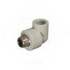 Угольник PP-R комбинированный серый Дн 32х3/4" НР RTP (РосТурПласт) 11055, миниатюра — 0