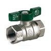 Кран шаровой латунь хром R251W Ду 10 Ру42 ВР бабочка зеленая Giacomini R251WX022