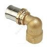 Угольник для МП/PE-X труб латунь пресс Дн 50х2"х90гр ВР RM129 Giacomini RM129Y087, миниатюра — 1