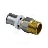 Муфта МП латунь никель пресс Дн 16х1/2" НР ГОСТ 32415-2013 8001 Aquasfera 8001-01