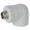 Угольник PP-R комбинированный белый Дн 20х3/4" НР RTP (РосТурПласт) 10800 — 1