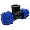 Тройник компрессионная ПЭ Дн 50х1 1/4"х50 ВР Ру16 VALFEX 1210015011450, миниатюра — 0