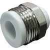 Штуцер PP-R комбинированный белый Дн 20х3/4" НР VALFEX 10137120, миниатюра — 1