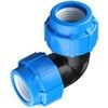 Отвод компрессионная ПЭ Дн 25х90гр Ру16 VALFEX 121001212525
