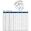 Тройник PP-MD переходной бесшумный светло-серый Skolan Safe SKEA Дн 110х58х45гр (DN110х50) б/нап в/к Ostendorf 335220