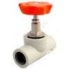 Клапан (вентиль) PP-R запорный серый Дн 25х45гр внутренняя пайка VALFEX 10174025Г, миниатюра — 0