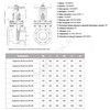 Задвижка клиновая нерж 30нж41нж Ду 200 Ру16 фл МЗТА — 2
