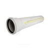 Труба PP-MD с раструбом бесшумная светло-серая Skolan Safe SKEM Дн 90х4,5 (DN90) б/нап L=2,0м в/к Ostendorf 334060