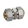 Муфта переходная для МП/PE-X труб латунь хром обжим Дн 32х26 R566AM Giacomini R566MX076