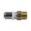 Муфта МП латунь никель пресс Дн 16х1/2" НР ГОСТ 32415-2013 8001 Aquasfera 8001-01