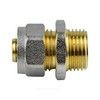 Муфта МП латунь никель обжим Дн 26х1" НР ГОСТ 32415-2013 7001 Aquasfera 7001-06 — 2