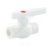 Кран шаровой PP-R белый Дн 50 внутренняя пайка OPTIMA VALFEX VALF 10145050, миниатюра — 2