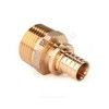 Муфта для PE-X труб аксиальная бронза Дн 25х1/2" НР RX+ Рехау 14563173001 — 1