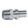 Муфта для PE-X труб аксиальная латунь хром Дн 20х3/4" НР THERM S Рехау 12588273002, миниатюра — 2