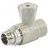 Кран шаровой PP-R серый Дн 20х1/2" НР прямой для радиатора VALFEX 10149020Г — 1