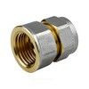Муфта МП латунь никель обжим Дн 26х3/4" ВР ГОСТ 32415-2013 7002 Aquasfera 7002-05 — 1