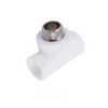 Тройник PP-R комбинированный белый Дн 25х1/2" НР PRO VALFEX 10128125-PRO, миниатюра — 0