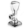 Клапан (вентиль) латунь бытовой хром угловой 1075 G1/2"х3/4" Ру16 НР с отражателем Aquasfera 1075-02