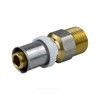 Муфта МП латунь никель пресс Дн 16х1/2" НР ГОСТ 32415-2013 8001 Aquasfera 8001-01 — 8