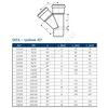 Тройник PP-MD бесшумный светло-серый Skolan Safe SKEA Дн 135х135х45гр (DN125х125) б/нап в/к Ostendorf 336200, миниатюра — 2