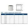 Муфта PP-MD ремонтная бесшумная светло-серая Skolan Safe SKU Дн 135 (DN125) б/нап в/к Ostendorf 336500