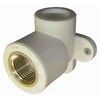 Угольник PP-R комбинированный серый Дн 25х1/2" ВР для PP-R с креплением RTP (РосТурПласт) 15918 — 2