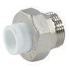 Муфта PP-R комбинированная разъемная белая Дн 20х1/2" НР RTP (РосТурПласт) 10640, миниатюра — 1