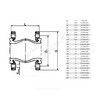 Компенсатор резиновый антивибрационный EPDM DI7240N Ду 250 Ру10 фл L=240мм Tecofi DI7240N-0250 сжатие/растяжение 25 мм/16 мм