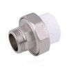 Муфта PP-R комбинированная разъемная белая Дн 20х3/4" НР VALFEX 10156120, миниатюра — 1