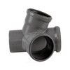 Крестовина PP-H 2-плоскостная серая HT HTED Дн 110х110х110х67гр б/нап в/к Ostendorf 115920