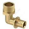 Угольник для PE-X/PE-RT труб аксиальный латунь Дн 25х3/4"х90гр НР RTP (РосТурПласт) 28388 — 1