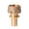Муфта для PE-X труб аксиальная бронза Дн 25х1/2" ВР RX+ Рехау 14563303001