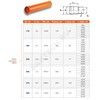 Труба НПВХ с раструбом коричневая Дн 110х3,2 б/нап L=2,0м в/к SN8 Хемкор 1491027