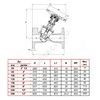 Клапан балансировочный чугун RC 4240 Ду 150 Ру16 фл Tecofi RC4240-0150 — 2