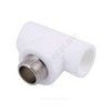 Тройник PP-R комбинированный белый Дн 20х1/2" НР VALFEX 10128020, миниатюра — 1